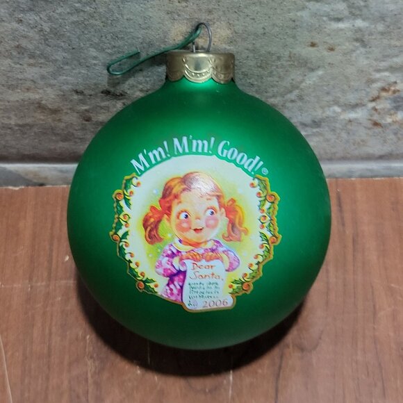 Campbells Soup Kids Green Ball Ornament Collectors Edition 2006 - Picture 8 of 10